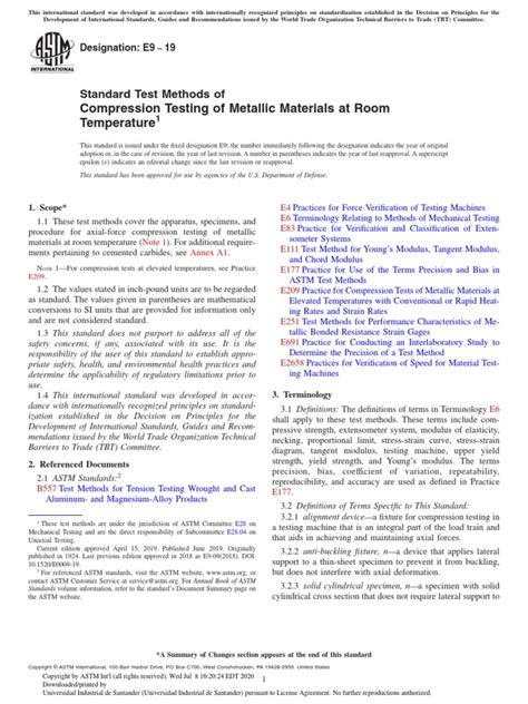 compression testing of materials pdf|Compression Testing of Metallic Materials at Room .